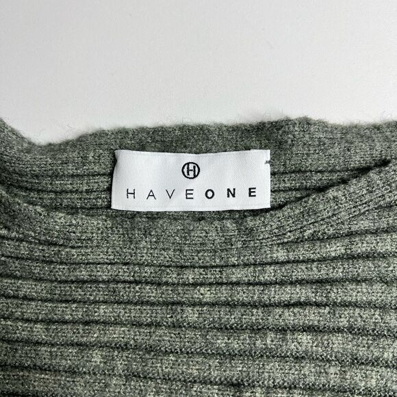 HaveOne Light Olive Chunky Knit Sweater One size made in Italy - Picture 10 of 10